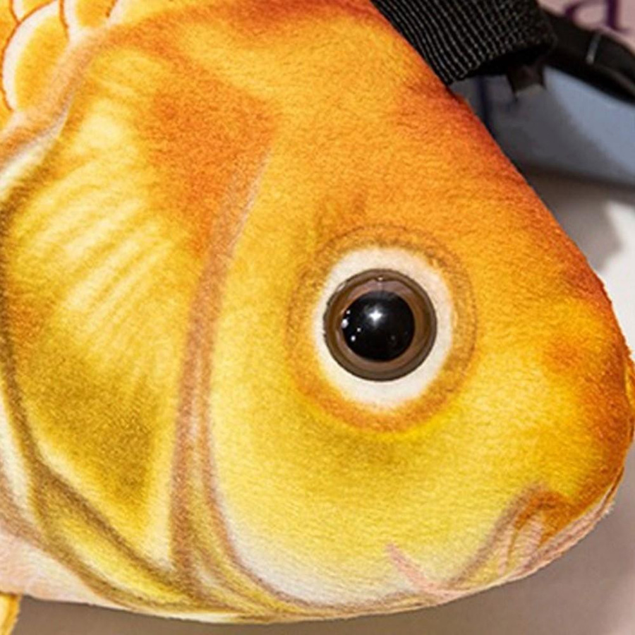 XCHJZLW Fisch Plüschtier Tasche Plüschfisch Plüsch Umhängetasche - Bild 5
