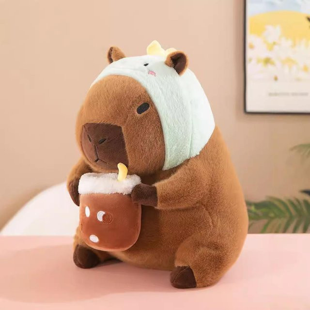 Yiran toy Capybara-Cosplay Plüschtier, Einhorn, Dinosaurier, ab 3 Jahren - Bild 1