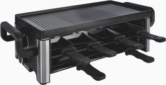 Proficook Raclette 4030 in Schwarz mit Antihaftbeschichtung und einstellbarem Thermostat - Bild 1