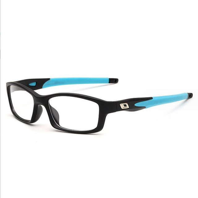 Paslu Sportbrillengestelle, Rechteck, Acetate, Vollrand, Damen, transparent, black - Bild 1