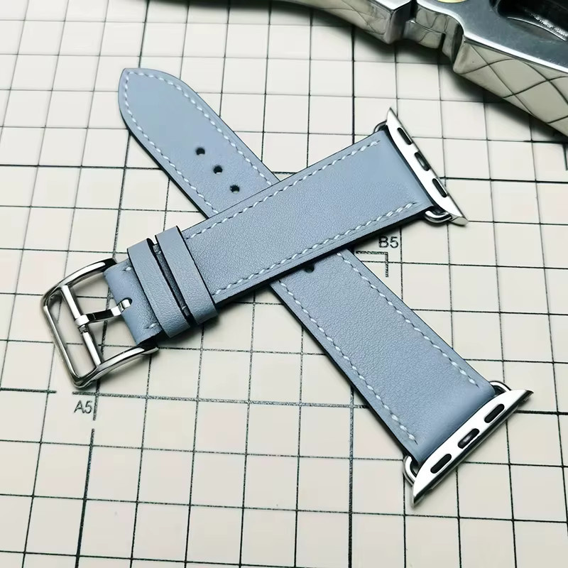 Uhrenarmband Leder, Unisex, für Apple Watch 38mm 40mm 41mm 42mm 44mm 45mm 49mm - Bild 4