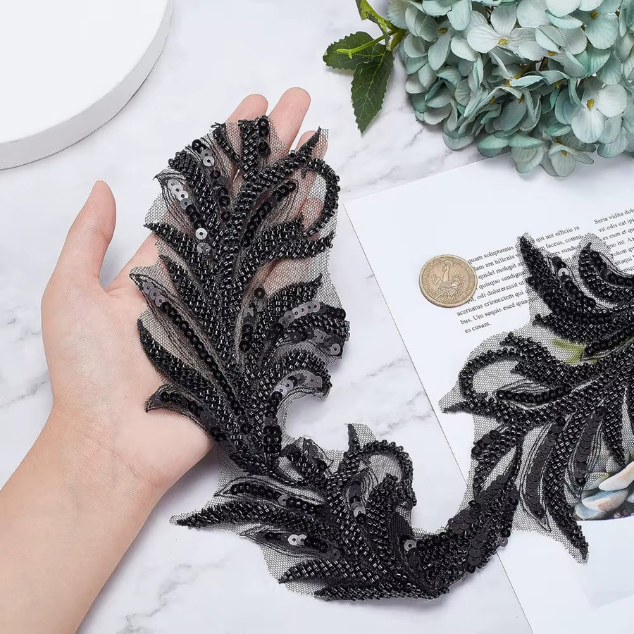 Schwarze Pfeilförmige Netzkanten aus Kunststoff für DIY-Näharbeiten und Heimdekoration - Bild 3