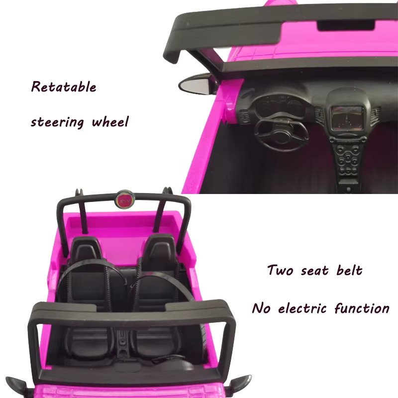 KIEKA Modisches Puppenfahrzeug SUV Reise-Jeep, Rosa / Pink, ab 3 Jahre - Bild 6
