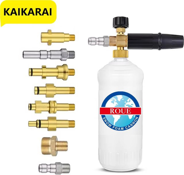 Kaikarai Schaumlanze mit Schaumdüse und Schaumkanone als Schaumgenerator für Karcher, Lavor, Parkside, Daewoo, Huter und Makita Hochdruckreiniger - Bild 1