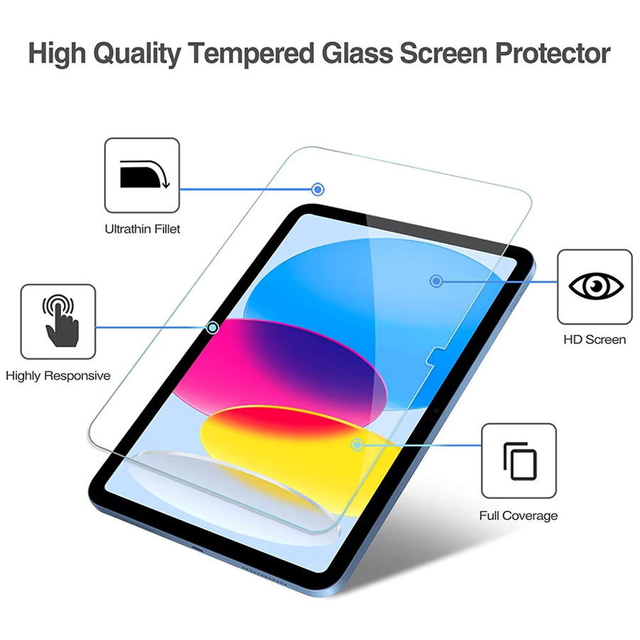 2 Stück Displayschutzfolien aus gehärtetem Glas für Apple iPad Air, Pro, Mini und iPad Modelle in Transparent - Bild 5
