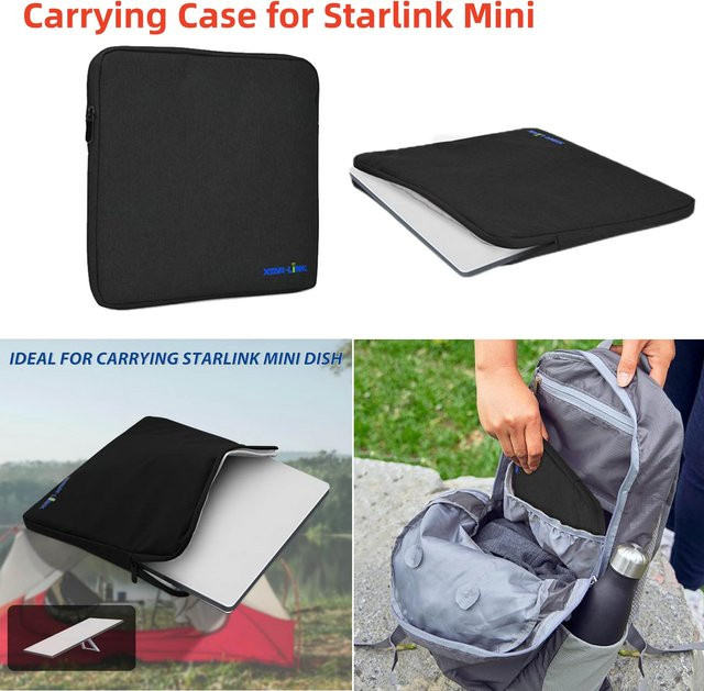 Starlink Mini Tragetasche Reiseetui in Schwarz für Outdoor und Camping - Bild 1