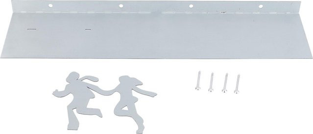 CosyHome Schweberegal Toilettenpapierhalter Modern in Weiß mit Silber für Wandmontage - Bild 1