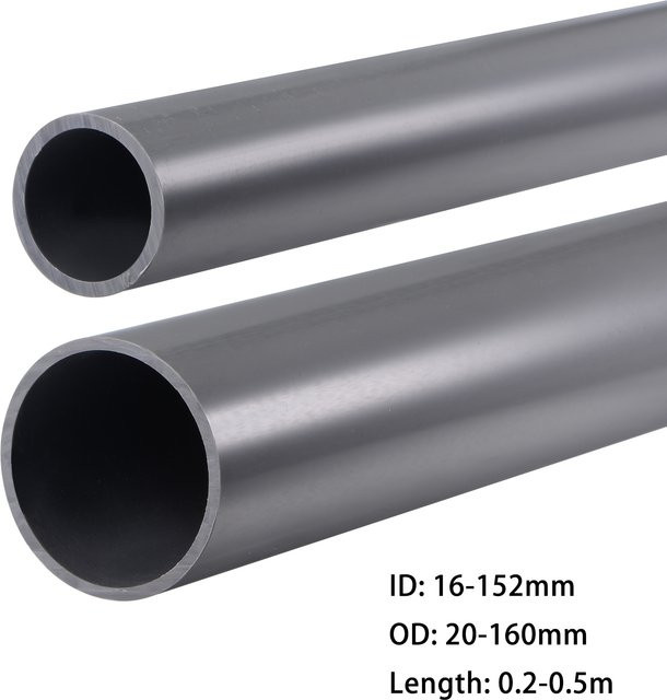 Starres PVC-Rundrohr in Hellgrau mit 16–160 mm Außendurchmesser für Wasserrohre und Gartenbewässerung - Bild 1