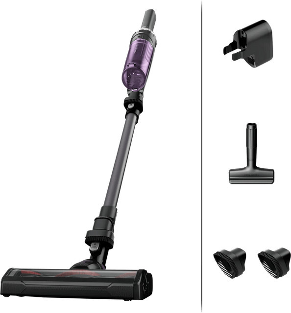 Rowenta X-Nano RH1128 Akku-Stielstaubsauger in Grau-Lila, beutellos - Bild 1