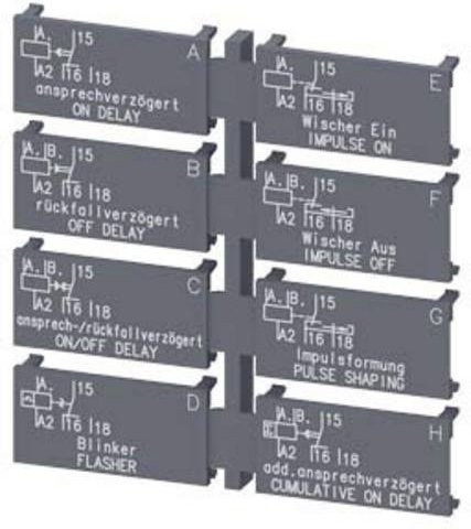 Siemens Schildersatz 3RP2901-0A in Grau - Bild 1