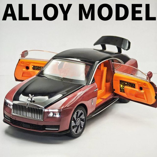 MAKEDA Rolls Royce Spectre Phantom Miniaturauto, 1:24, mit Licht und Sound - Bild 1