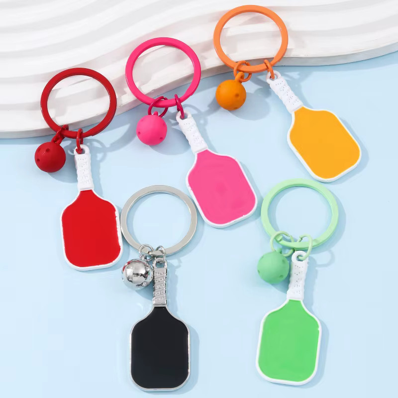 Schlüsselanhänger NXQXN, mehrfarbig, Pickleball-Schläger, Unisex - Bild 2