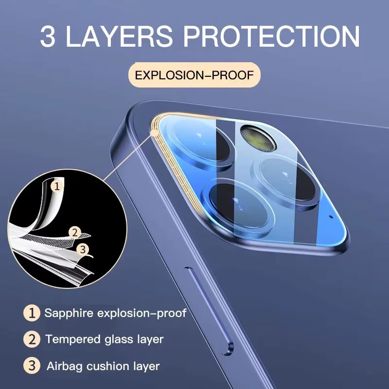 4 bis 5 Stück Kameraobjektivschutz aus gehärtetem Glas für iPhone 17 Pro Max, iPhone 17 Pro, iPhone 17 Ai und iPhone 16 Plus, transparent, HD klar und wasserdicht - Bild 4