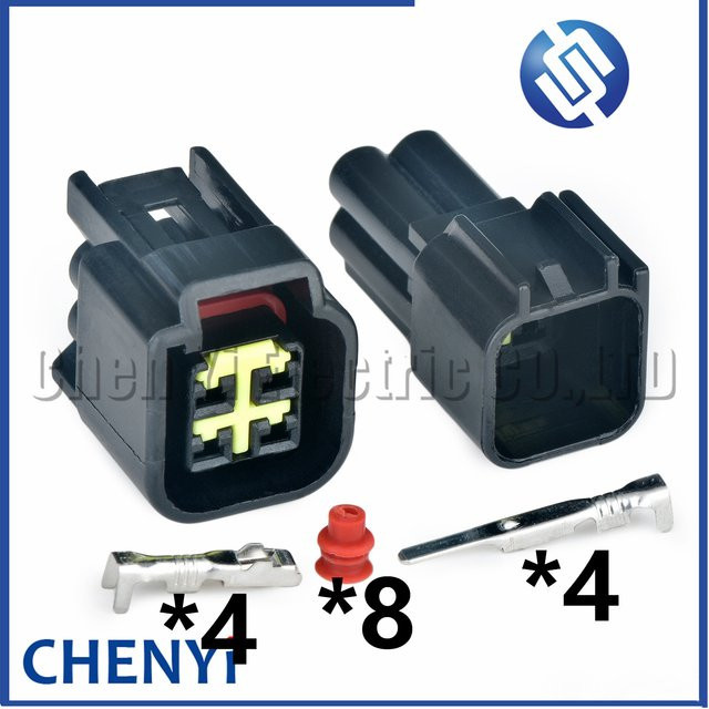 Wasserdichter 4-poliger Auto-Stecker für Zündspulen von yuyi in Schwarz - Bild 1