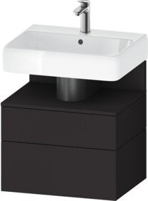 Duravit Waschtischunterschrank Qatego in Grau Matt mit 1 Schrank und Nischenbereich, B/T/H: 59 x 47 x 59 cm - Bild 1