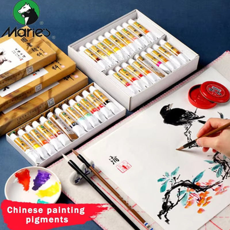 Marie's Chinesische Malpigmente in Multicolour als Wasserfarbpigment für Studenten und Anfänger, 5 ml oder 12 ml - Bild 5