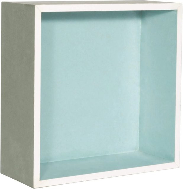 Dalsys Wandnische für die Dusche aus imprägniertem Gipskarton, Farbe: Grün/Weiß, B/H/T: 30 x 30 x 12 cm - Bild 1
