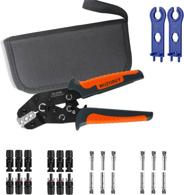 WOZOBUY Crimpzange SN-2546B für Solarstecker und Solarpanel-Kabelverbinder, 14–10 AWG - Bild 1
