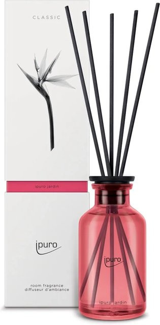 ipuro Raumduft Classic Jardin Reed Diffuser blumig Rot 240 ml - Bild 1