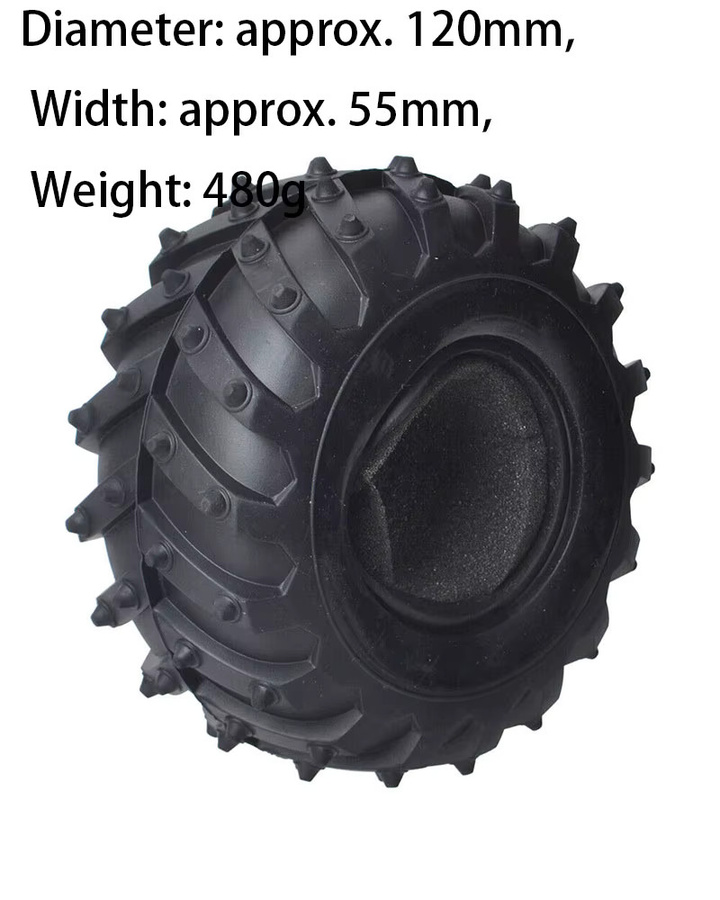 Tamiya 1/10 Monster Truck Reifenhülle, Zubehör, Schwarz, Gummi - Bild 2