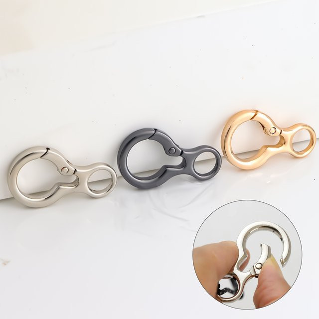 TELUNSI Schlüsselanhänger, Metall, grau, silber, Unisex - Bild 1