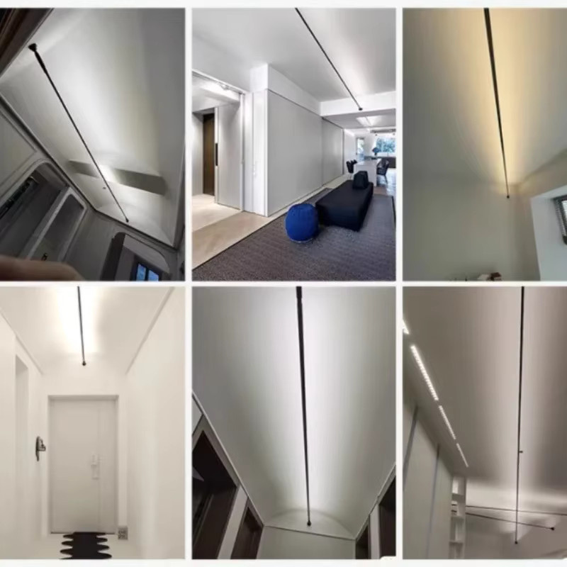 JIANKEXING LED Wandleuchte in Schwarz im minimalistischen Nordischen Design mit Up-Down-Lichteffekt aus Metall - Bild 3