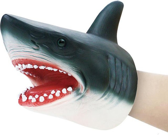 Hai-Arm-Handschuh Handpuppe aus Kunststoff schwarz