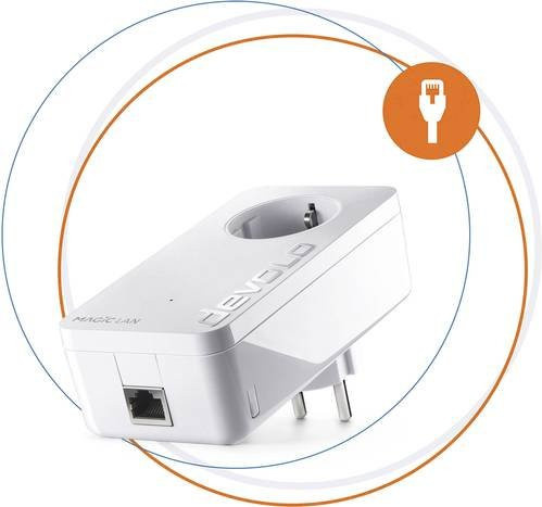 Devolo Magic 2 LAN Powerline Erweiterungsadapter 2400MBit/s in Weiß - Bild 1
