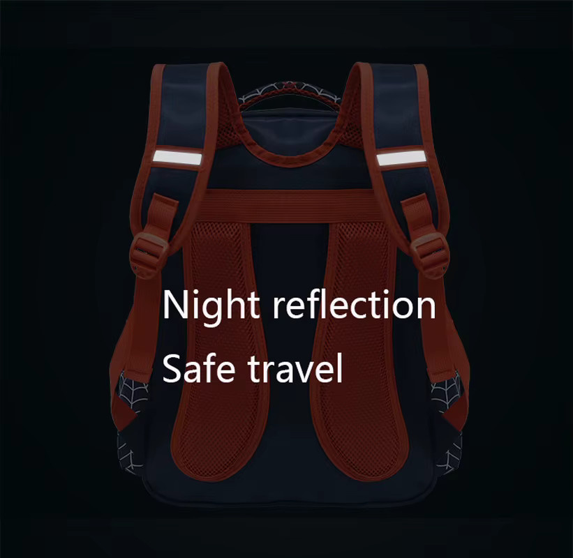 Wasserdichter Spinnen-Rucksack mit Federmäppchen-Set für Jungen in Blau - Bild 2