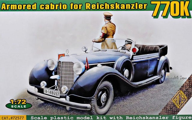 ACE Typ 770K armored cabrio for Reichskanzler, Fahrzeug, 1:72 - Bild 1
