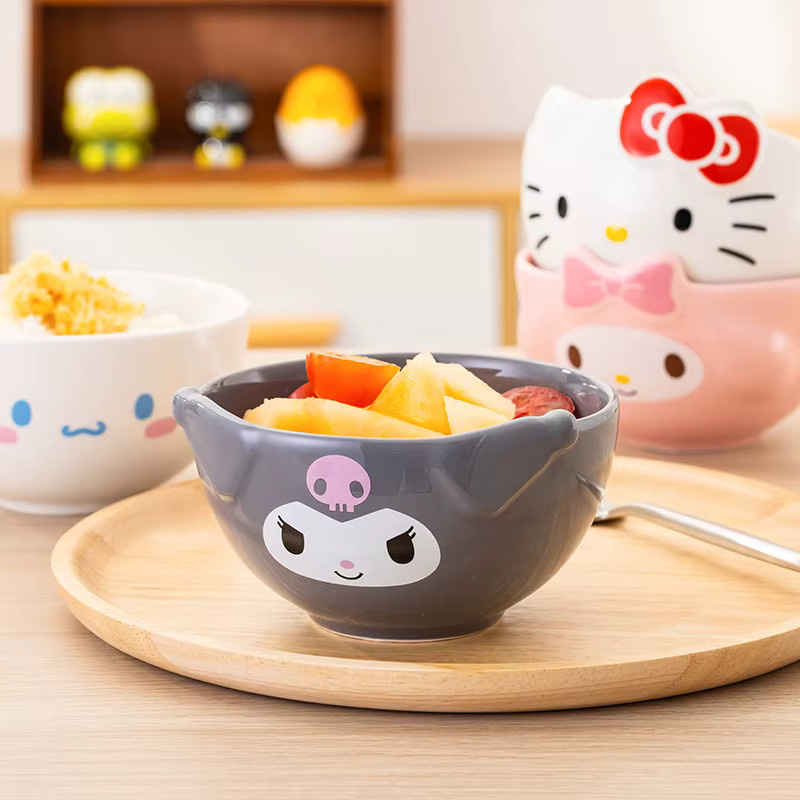 Sanrio Keramik Schüssel mit 3D Relief My Melody und Cinnamoroll für Kinder, Durchmesser: 12,7 cm - Bild 2