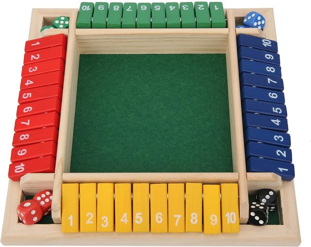 TOMTOP JMS Würfelspiel Mathematikspiel aus Holz bunt / mehrfarbig - Bild 1