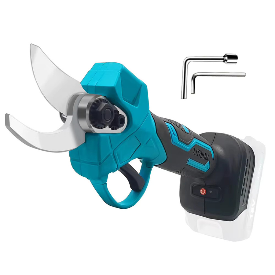 Podofo Bürstenlose Elektrische Gartenschere Blau Kompatibel mit Makita LXT Akku - Bild 1