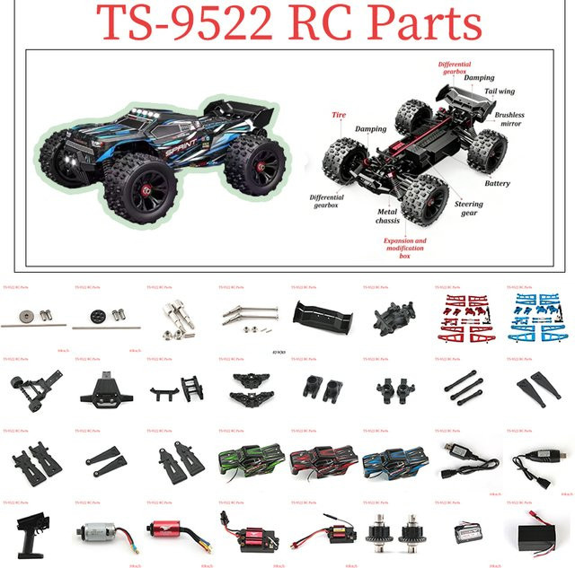 DIEN 4WD 9522 9522PRO RC Auto Upgrade-Kit, Metall, Zubehör - Bild 1