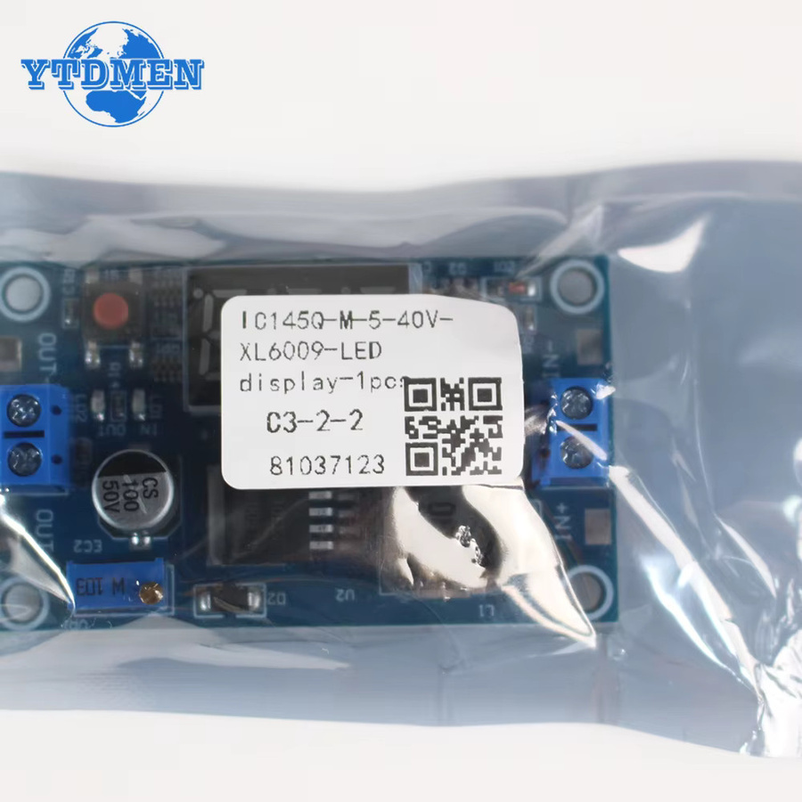 YTDMEN XL6009 DC-DC Boost Modul Step Up Converter mit Display in Blau - Bild 2