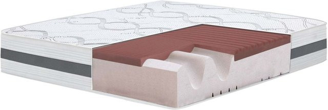 The White Stone Memory Foam Matratze Weiß, H3-fest, antibakteriell, B/T/H: 160 x 200 x 27 cm - Bild 2