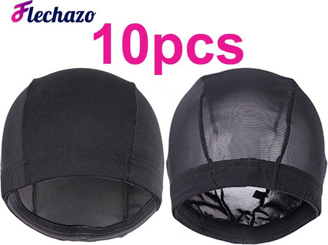 Flechazo Perückenkappen Mesh, schwarz, 10 Stück - Bild 1