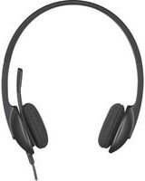 Logitech H340 USB On-Ear Stereo Headset mit Mikrofon-Rauschunterdrückung in Schwarz, B: 173 mm, T: 65 mm, H: 210 mm - Bild 1