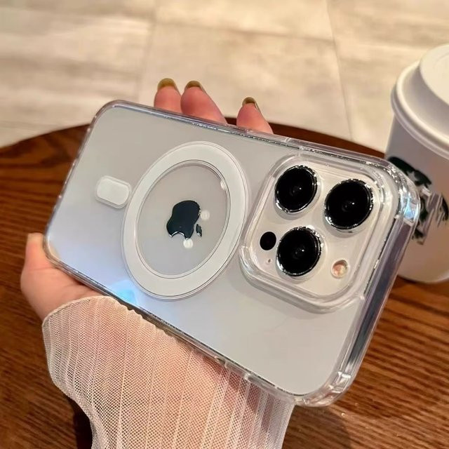 SZMUGUA MagSafe Magnetische Hülle für iPhone 11 bis iPhone 17 Air Pro Max Plus Transparent Stoßfest mit Wireless Charging Unterstützung - Bild 1