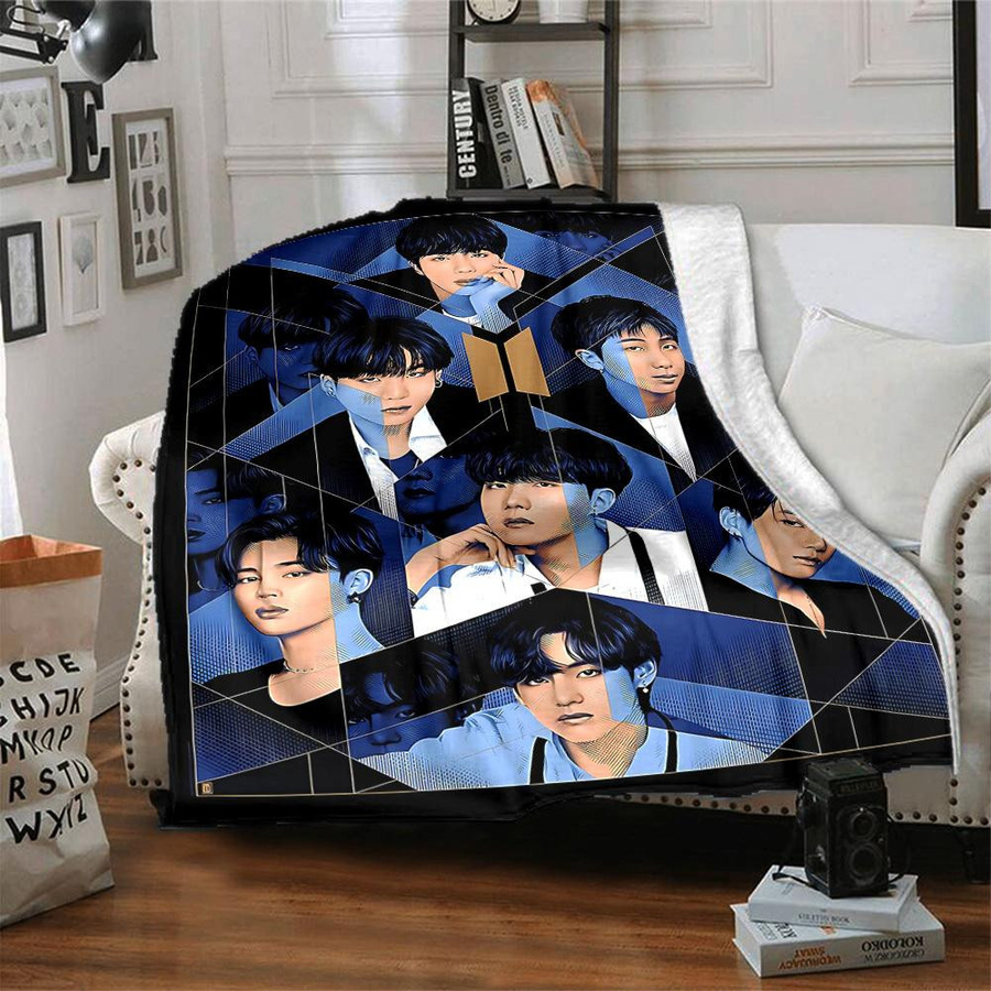 Yun2 Home Flanell-Kuscheldecke mit Print in Multicolour, B/B: 80 x 120 cm - Bild 5