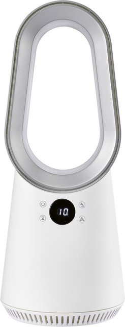 TRONIC® Rotorloser Tischventilator mit Fernbedienung und Oszillation, weiß, batteriebetrieben - Bild 1