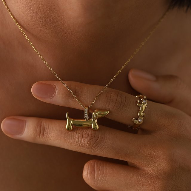 WILD & FREE Schmuckset Edelstahl, Gold, Damen - Bild 1