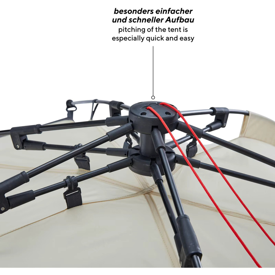 UQUIP Speedy Strandzelt in Beige, Breite: 200 cm, Tiefe: 115 cm - Bild 3
