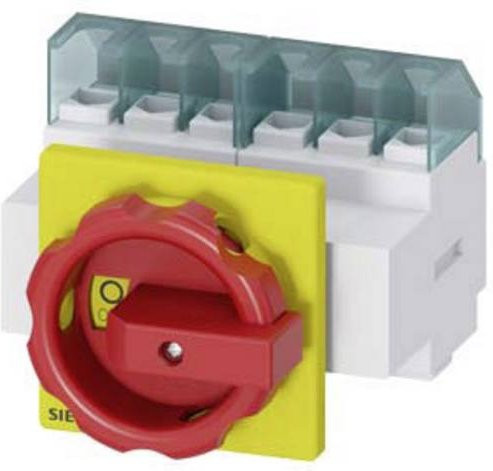 Siemens Lasttrennschalter Rot Gelb 6polig 16mm² 25A 690 V/AC 3LD21033VK53 - Bild 1