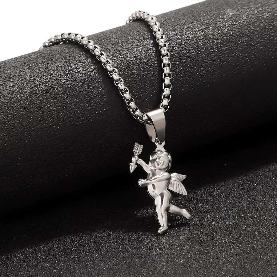 Amor Charms Edelstahl, Silber, Unisex - Bild 3