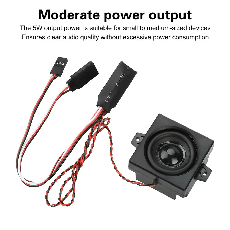 diymore Dieselmotor Soundmodul mit Verstärker und Fernbedienung für ferngesteuerte Autos, LKW und Bagger, Schwarz - Bild 3