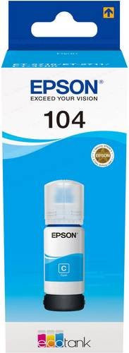 Epson EcoTank 104 Nachfülltinte Cyan 65ml C13T00P240 - Bild 1