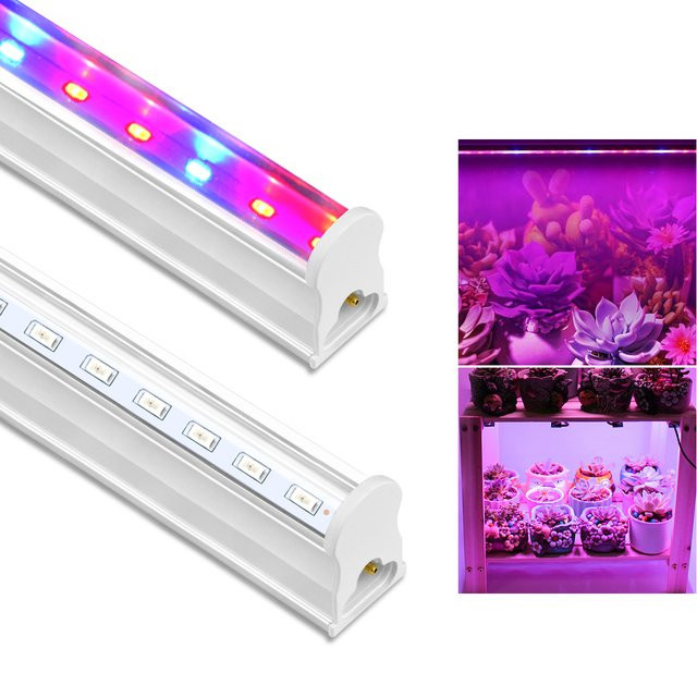 Lcamaw LED-Wachstumslampe Vollspektrum-Leiste in Weiß für Pflanzenkultivierung, Hydroponik und Gewächshäuser, Breite: 30 cm - Bild 1