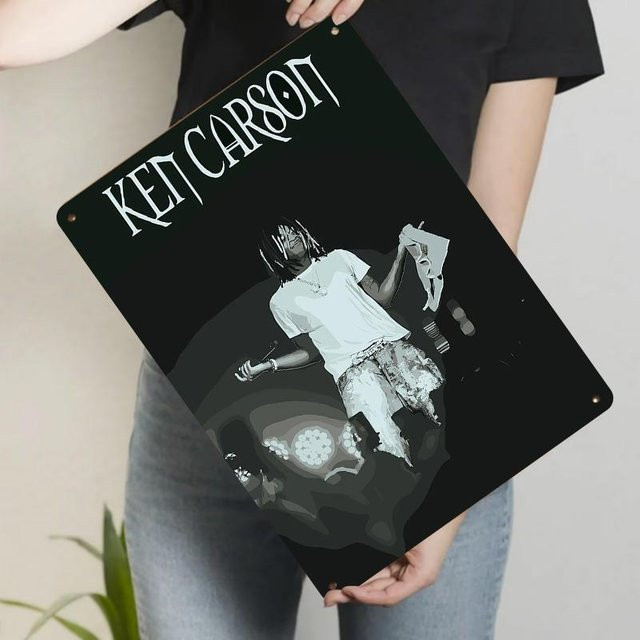 Ken Carson Metallblechschild als Wanddeko für Schlafzimmer und Wohnzimmer, B: 30 cm, H: 20 cm - Bild 1