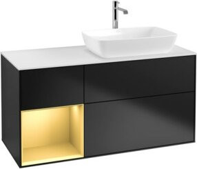 V&B Waschtischunterschrank Finion in Weiß lackiert, Breite: 120 cm, Tiefe: 50,1 cm, Höhe: 50,1 cm - Bild 1